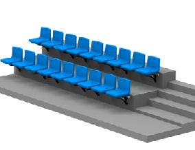 Fixed Molded Stadium Chair